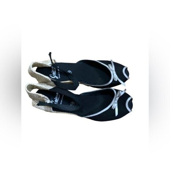 - Anthropologie Gaimo women 10 espadrilles Canvas Upper Casual  vacation beach - Picture 7 of 7